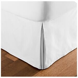New Hudson Park Collection 100% Egyptian Cotton California King Bedskirt White